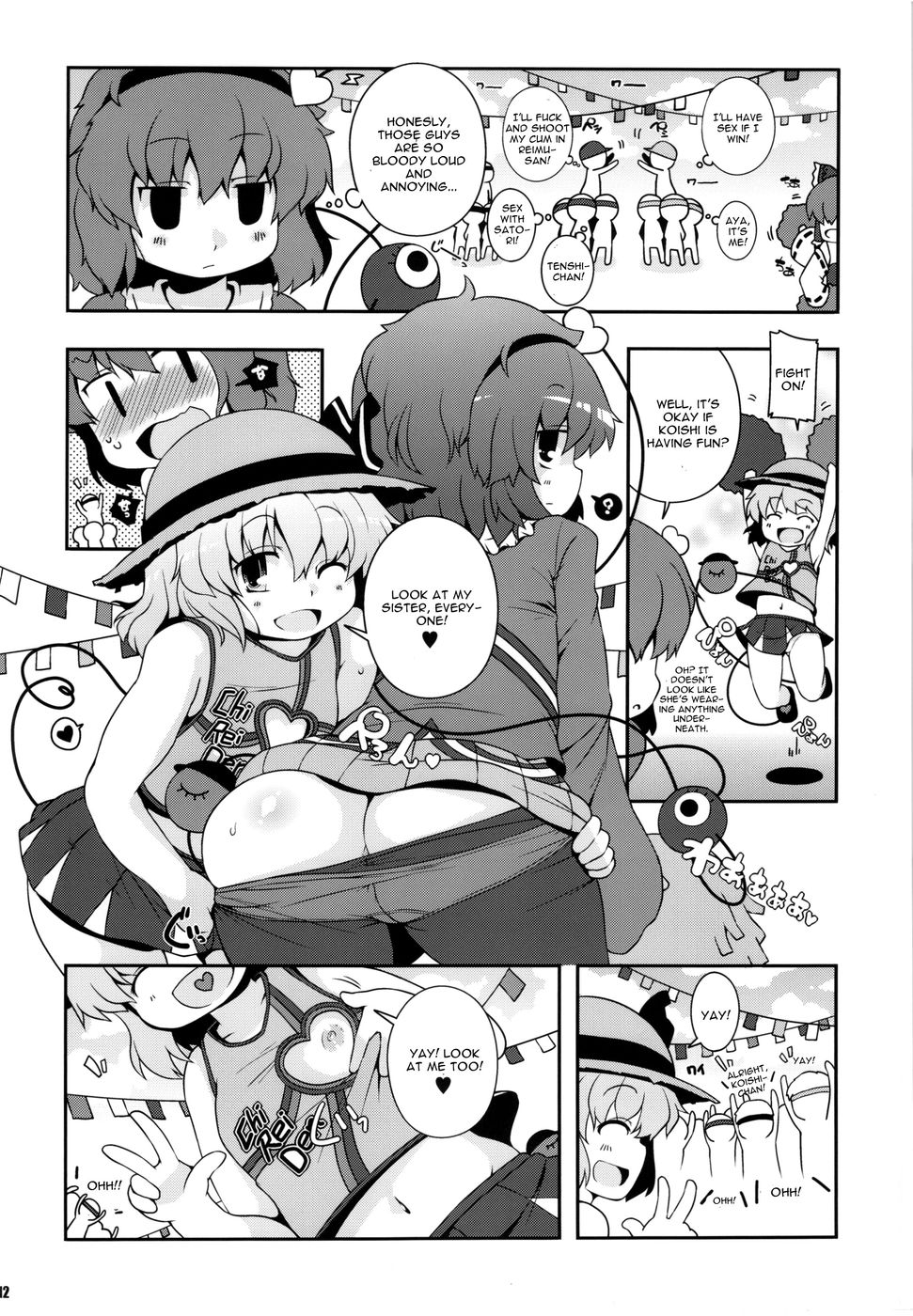 Hentai Manga Comic-Chinchin Cheer Cheer Gensoukyou Daiundouka-Read-12